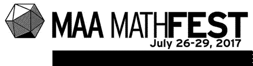 Title: Click to go to the MAA MathFest page. - Description: MAA MathFest, July 26 - 29, 2017