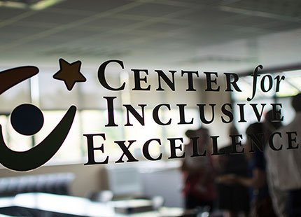 Center for Inclusive Excellence door sign