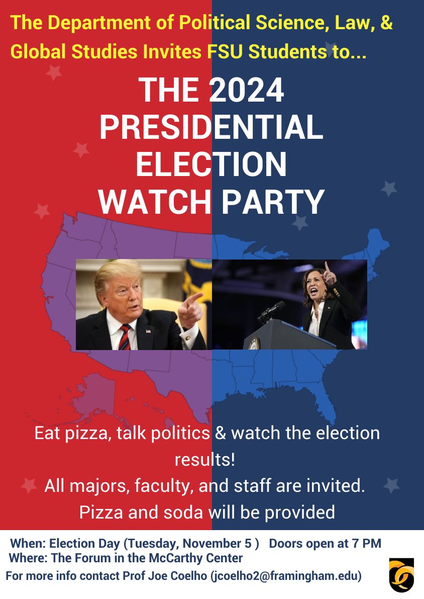 An image of the 2024 Presidential Watch Party Poster