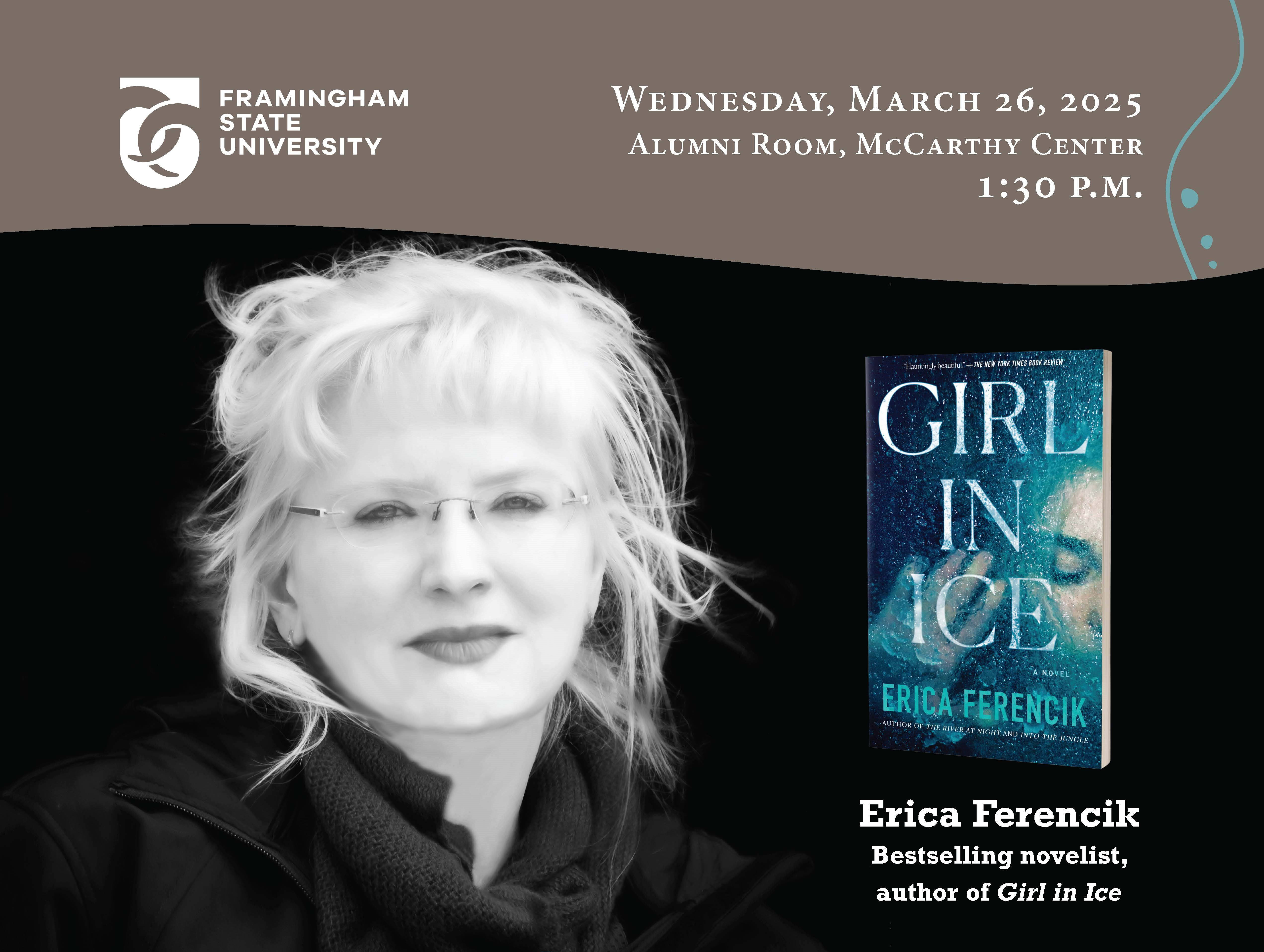 Erica Ferencik event poster