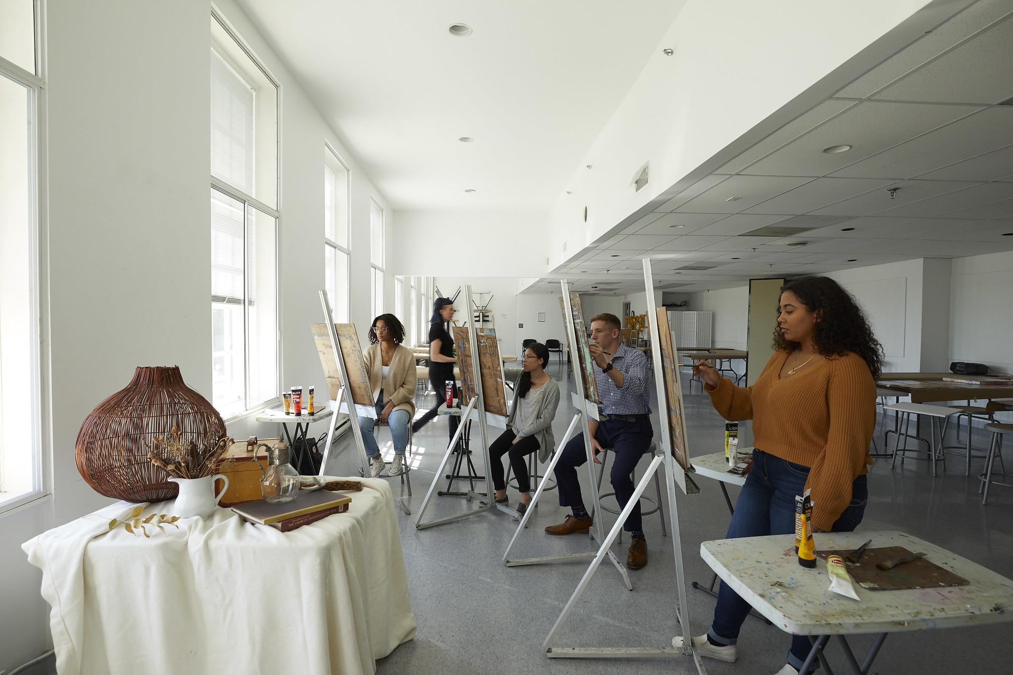 Art Students painting