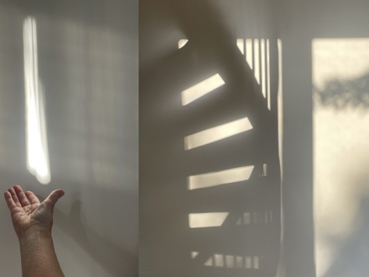 Photo by Suzanne Gainer, outstretched hand lit by sunlight)