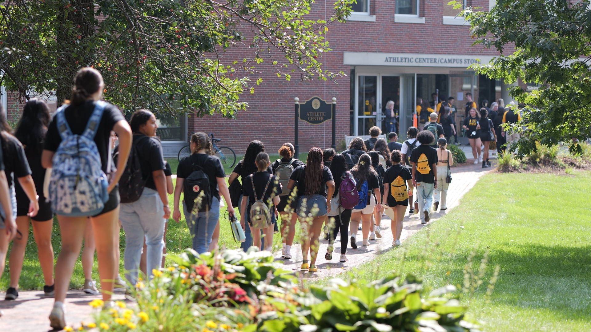 Many Students Walking