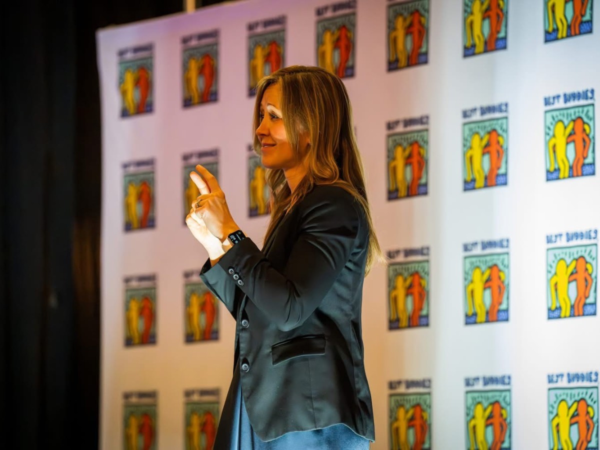 Professor Angela Herbert at event