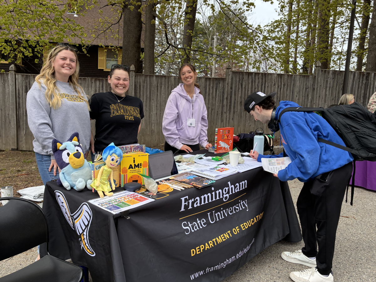 Students at Science at State Street Table 