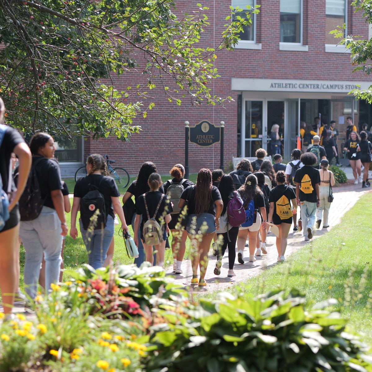 Many Students Walking