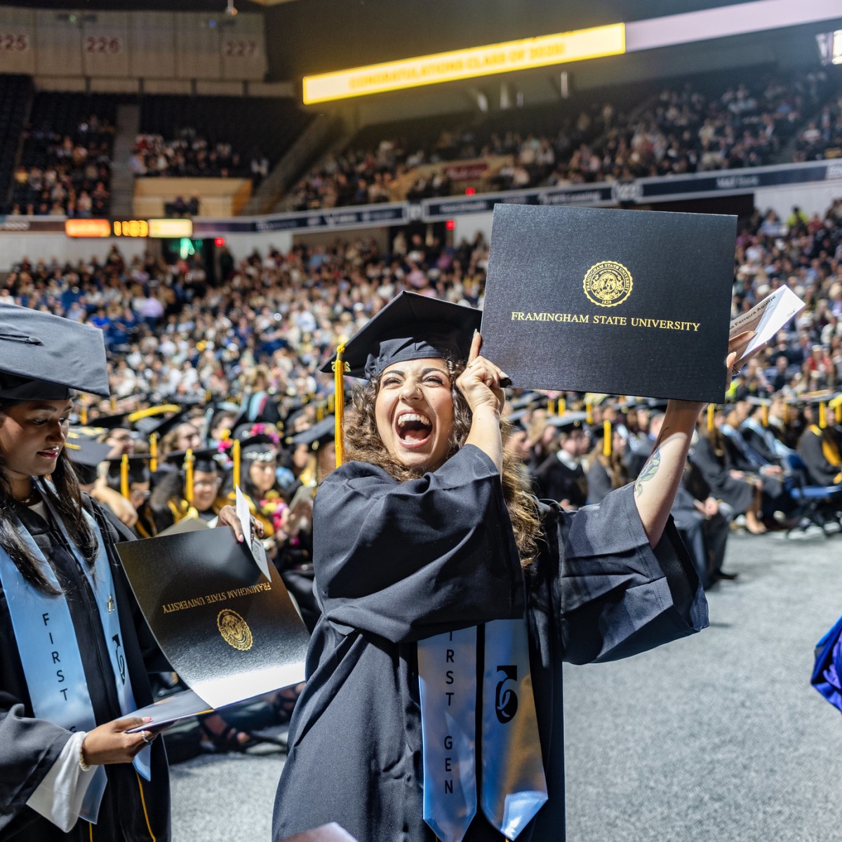 Student at Graduation Ceremony