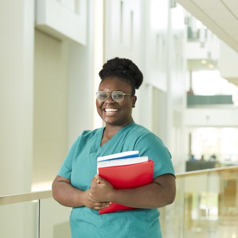 Nursing student posing 