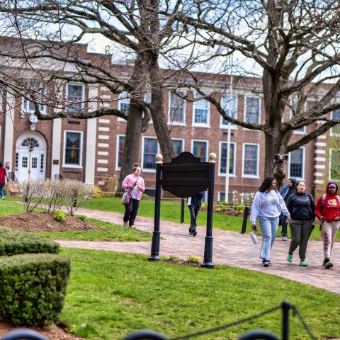 Students in Crocker Grove