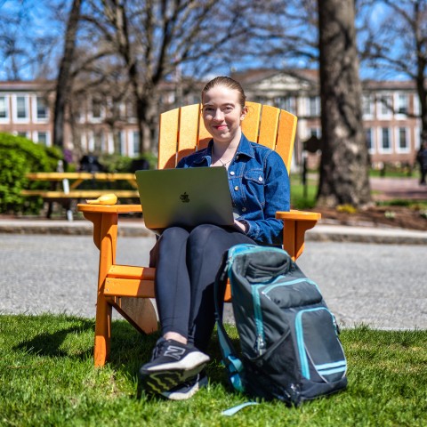 Student Enjoying Campus